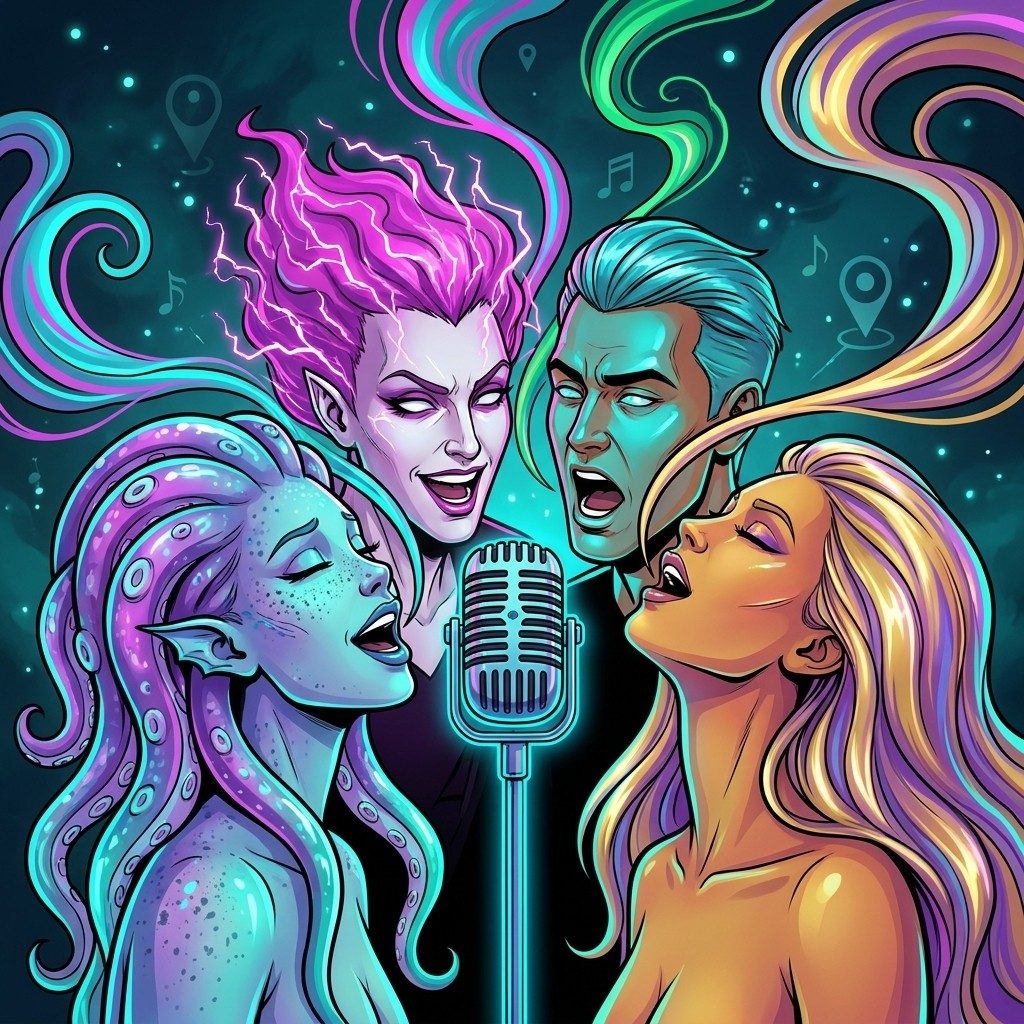 Choir of distinct AI voices — every bot a different voice