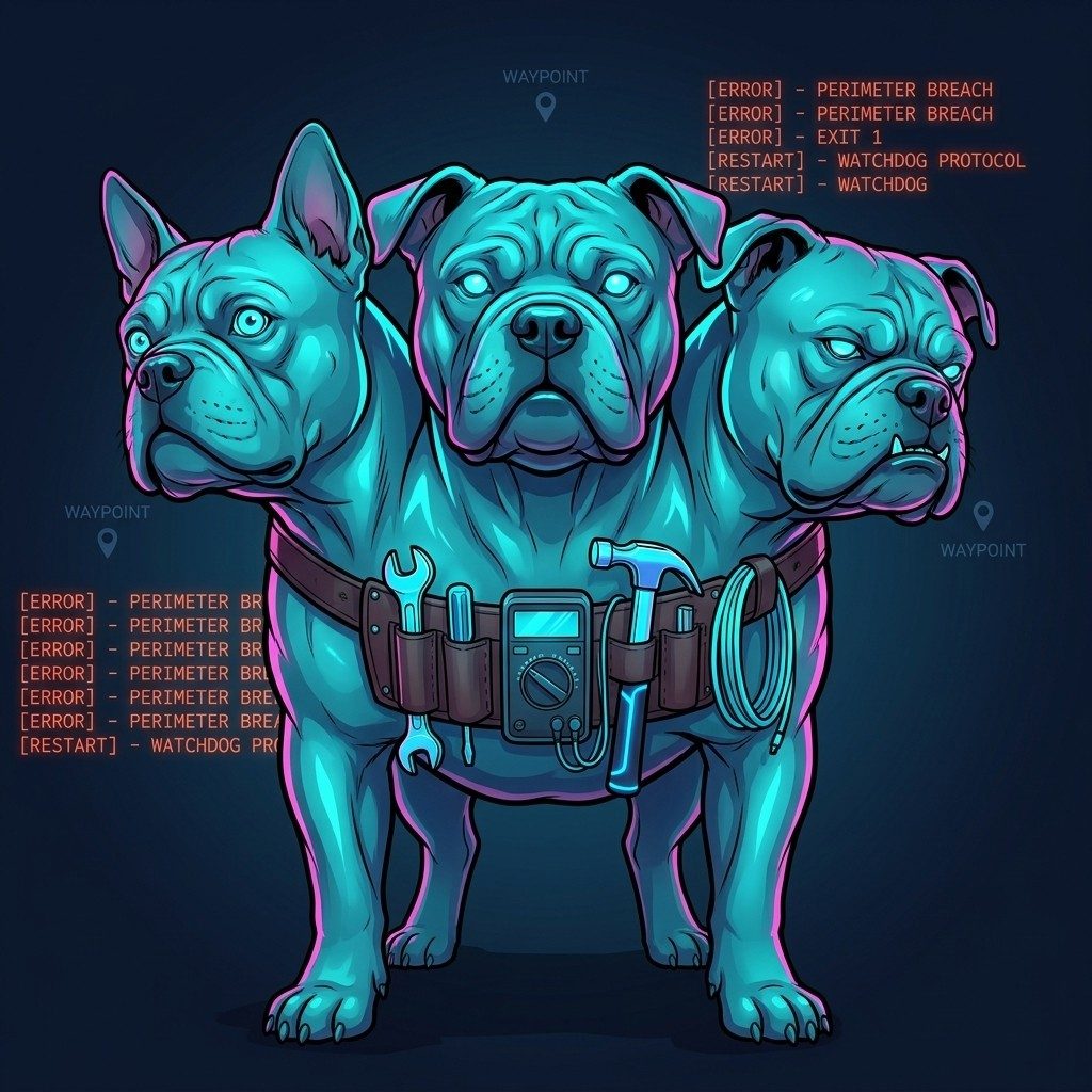 Three-headed bulldog watchdog — monitoring the bot voice fleet